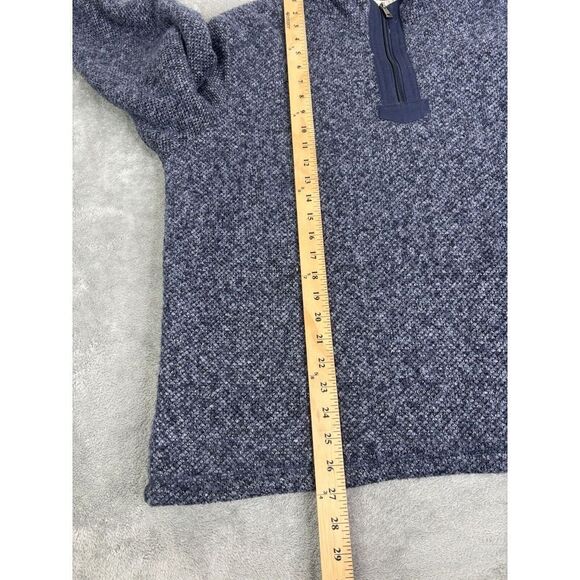 Orvis Men's Brighton Quarter Zip Sweater Size XL Blue - Picture 11 of 11